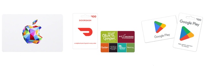 Finest Purchase Reward Card Sale: Apple, Google Play, DoorDash, Olive Backyard/Darden Finest Purchase Reward Card Sale: Apple, Google Play, DoorDash, Olive Backyard/Darden