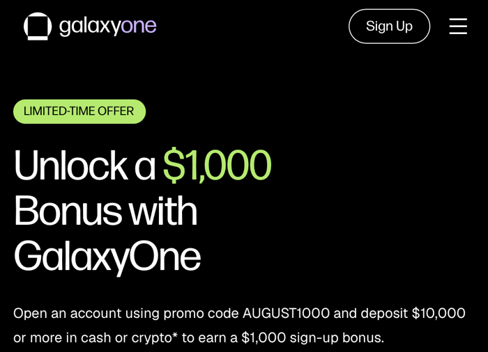 GalaxyOne App: ,000 Bonus on ,000 Deposit